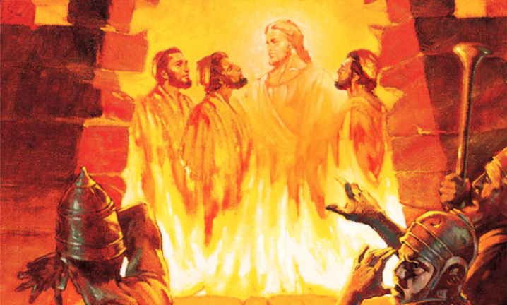 fornalha de fogo ardente